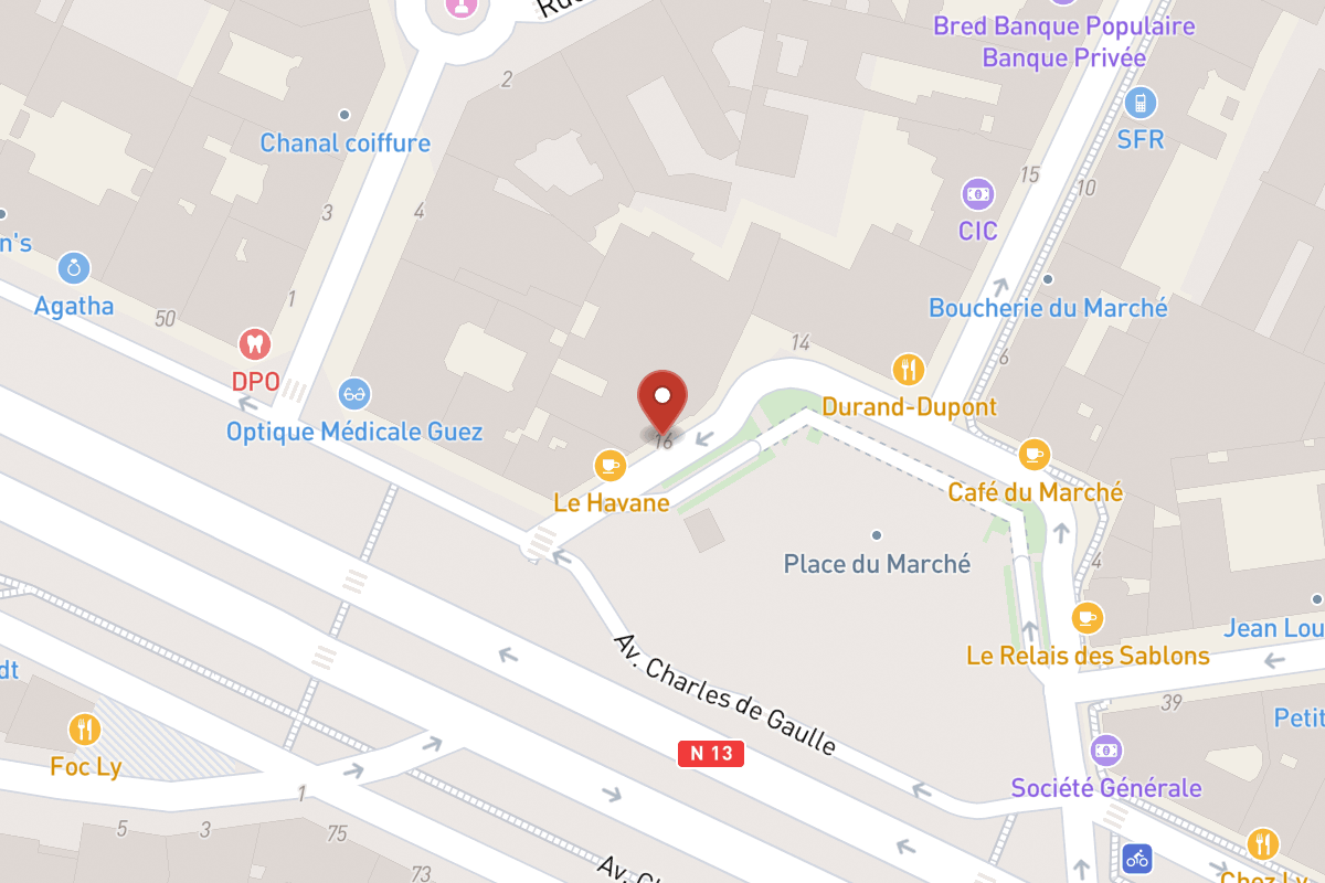 Plan de situation — 16 Place du Marché