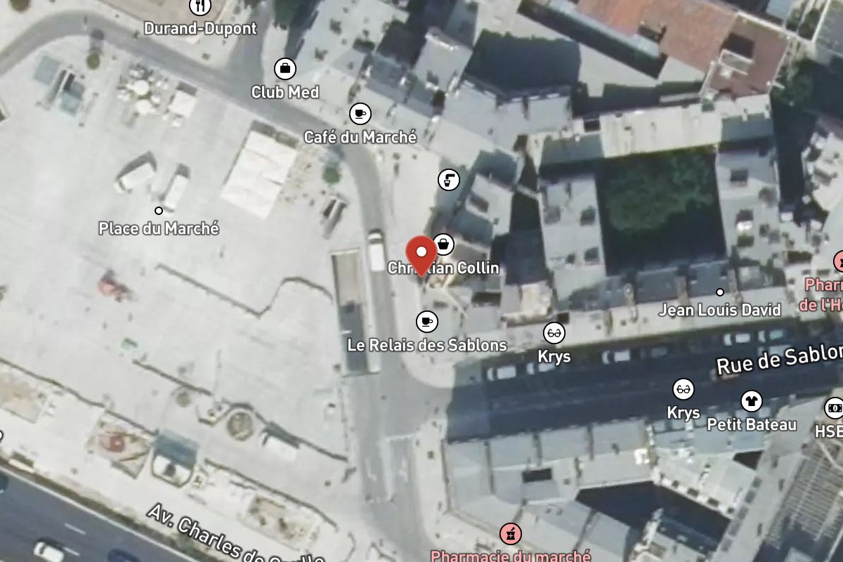 Vue satellite — 2 Place du Marché