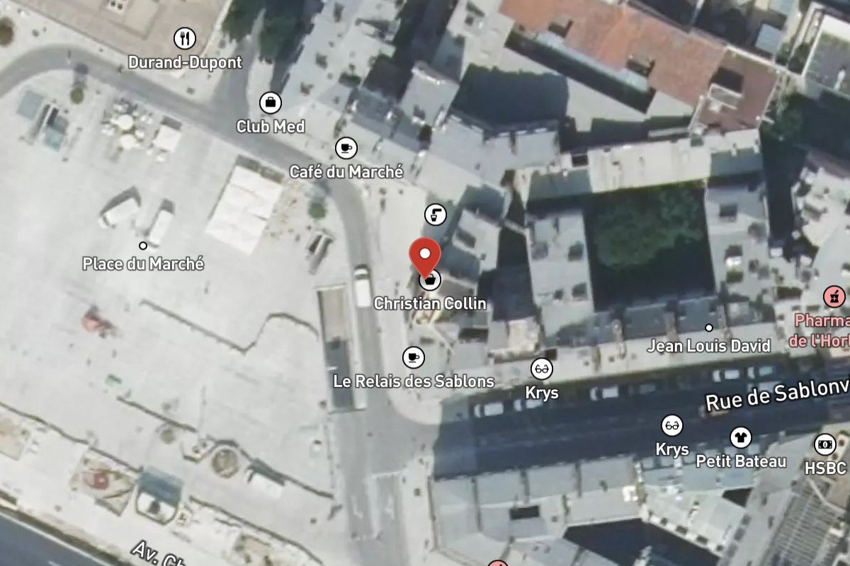 Vue satellite — 4 Place du Marché
