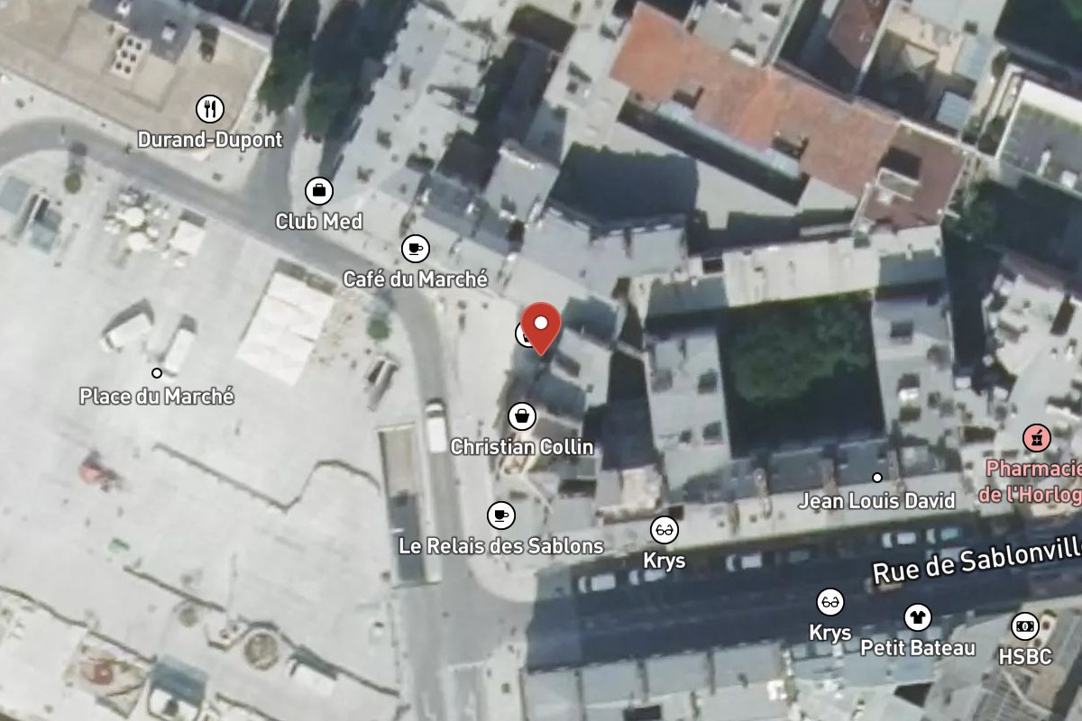Vue satellite — 6 Place du Marché