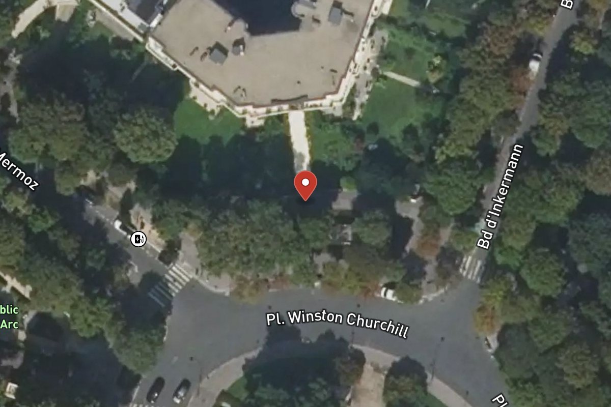 Vue satellite — 1 Place Winston Churchill