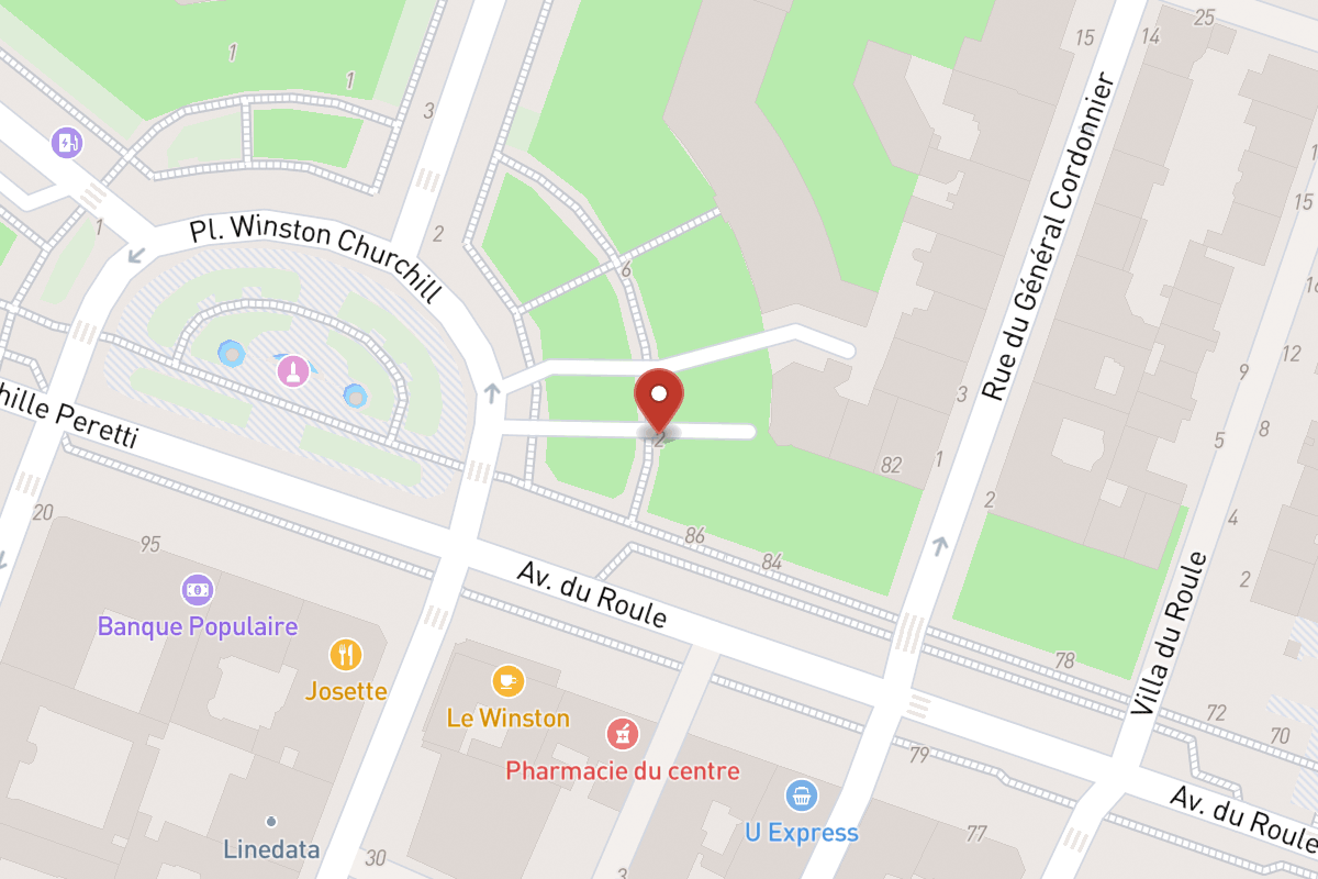 Plan de situation — 2 Place Winston Churchill