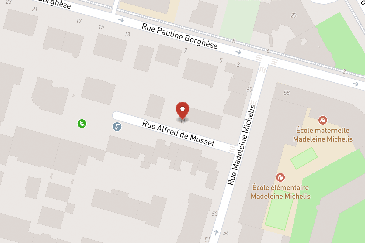 Plan de situation — 11 Rue Alfred de Musset