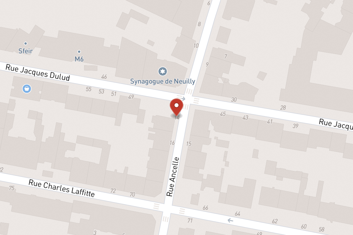 Plan de situation — 14 Rue Ancelle