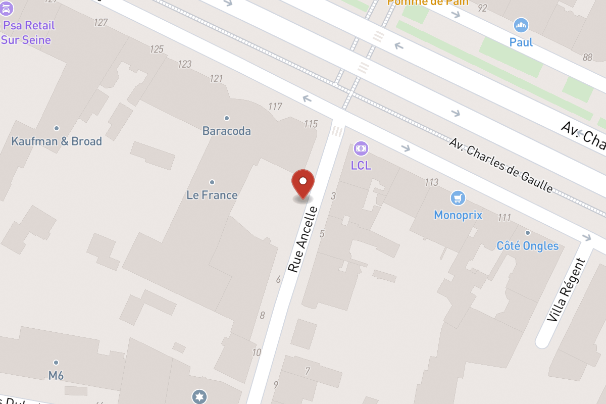 Plan de situation — 2 Rue Ancelle