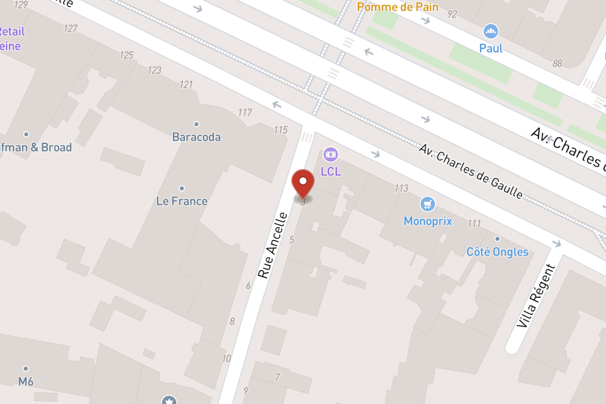 Plan de situation — 3 Rue Ancelle