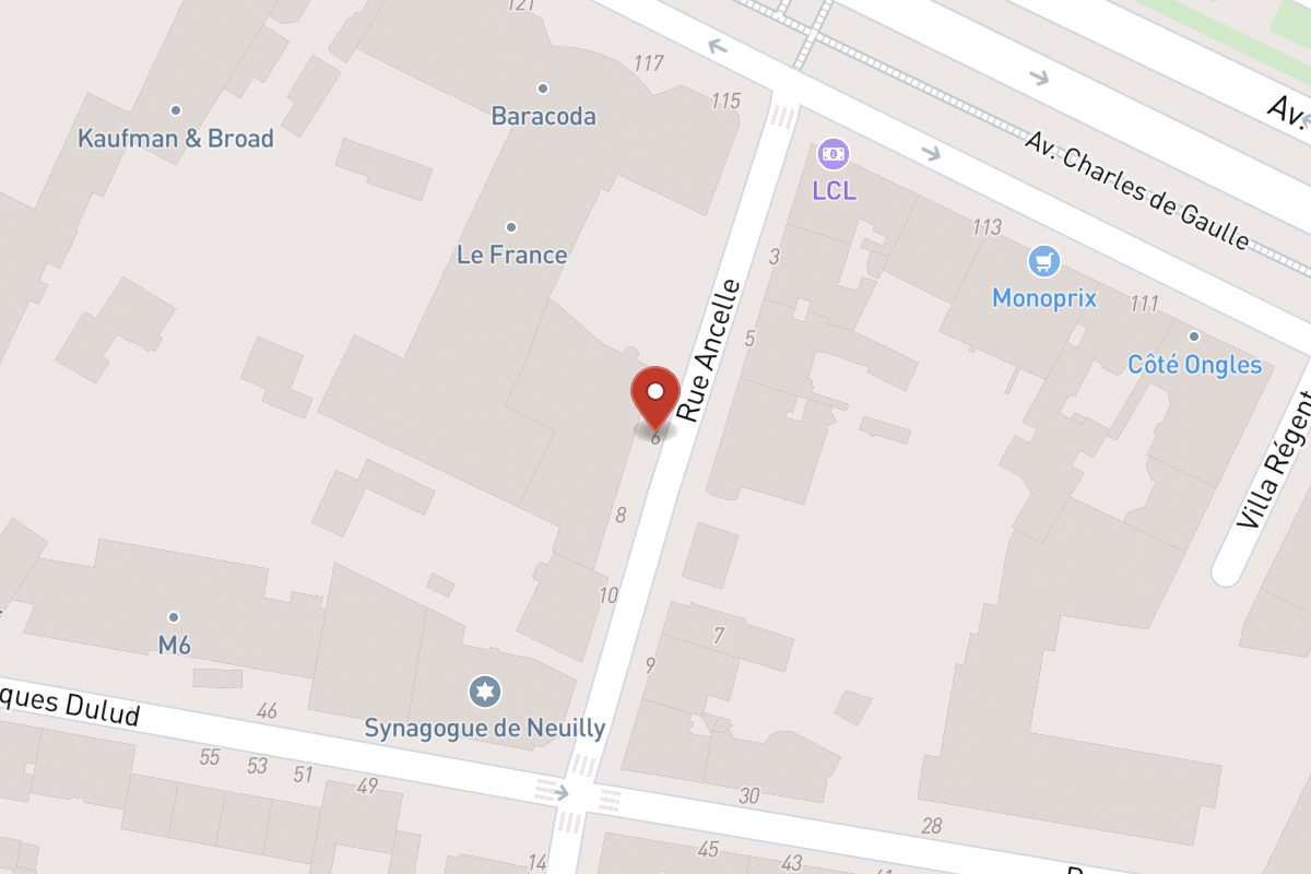 Plan de situation — 6 Rue Ancelle