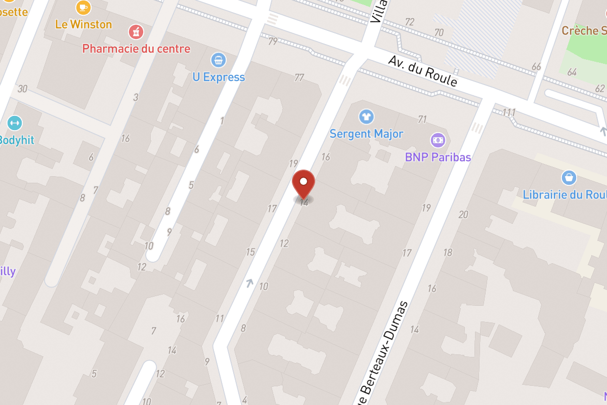 Plan de situation — 14 Rue Angélique Vérien