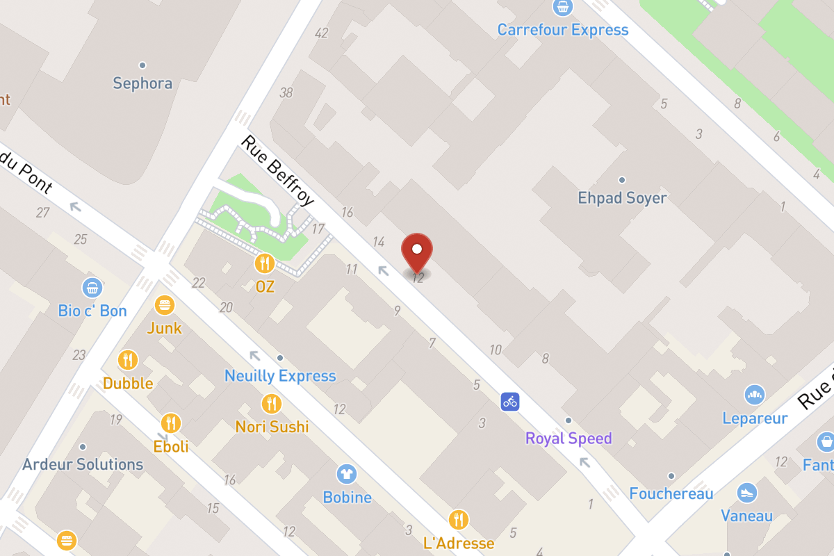 Plan de situation — 12 Rue Beffroy