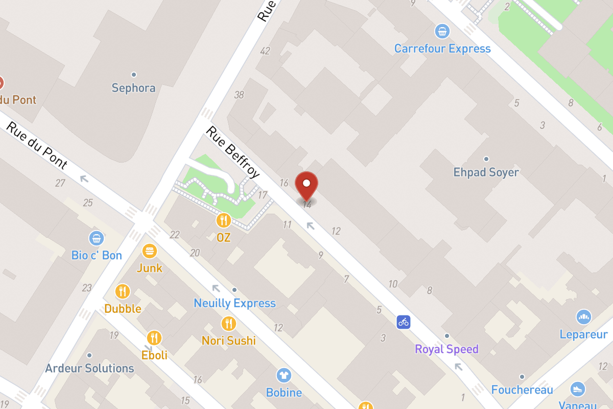 Plan de situation — 14 Rue Beffroy