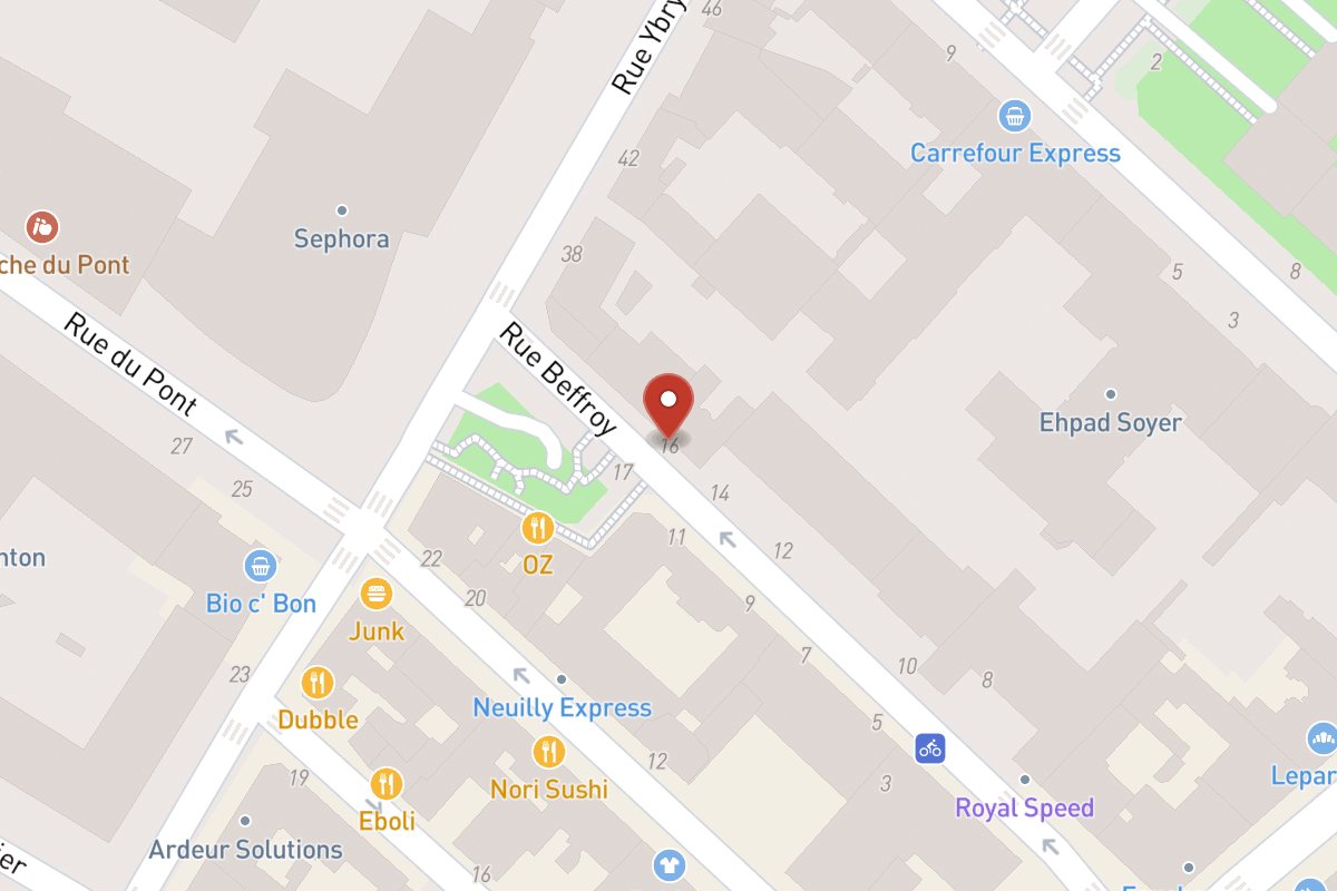 Plan de situation — 16 Rue Beffroy