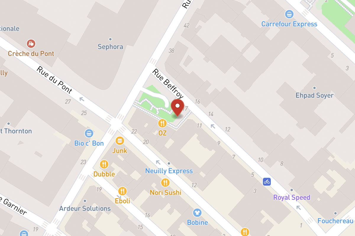 Plan de situation — 17 Rue Beffroy