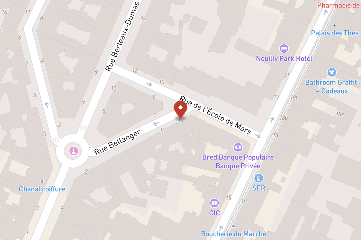Plan de situation — 10 Rue Bellanger