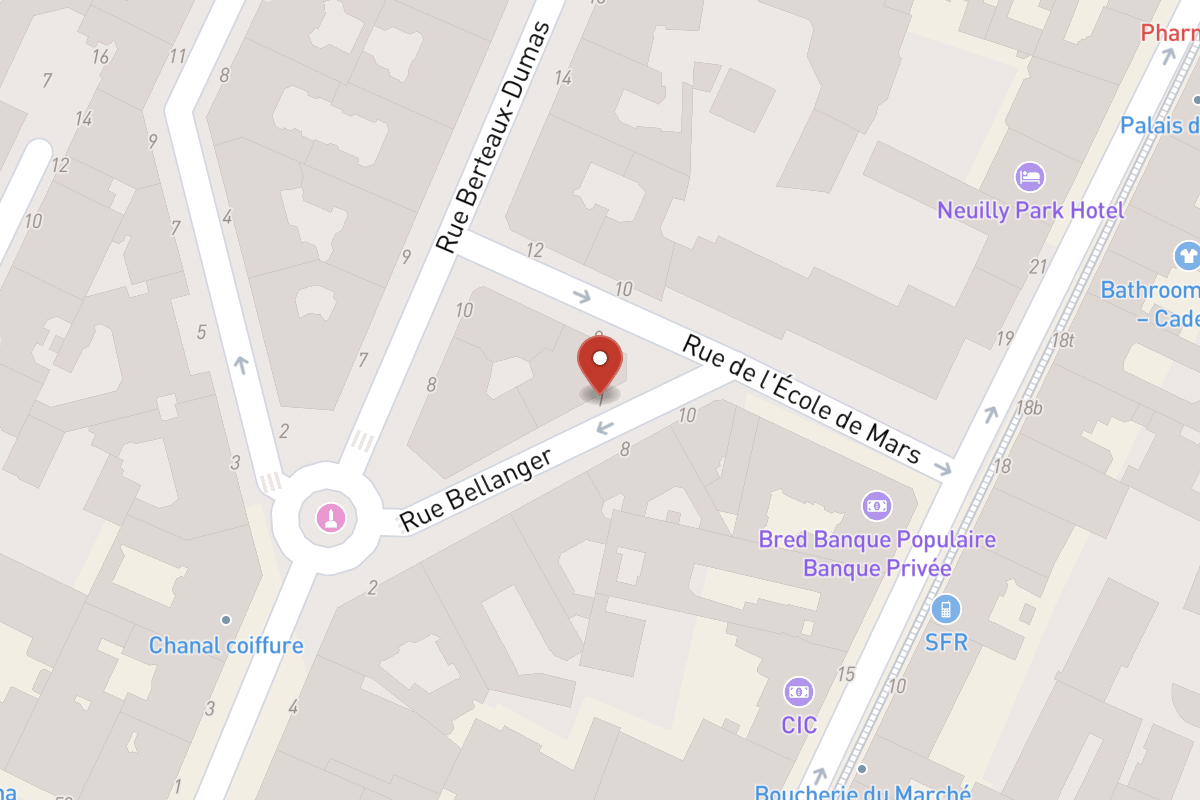 Plan de situation — 1 Rue Bellanger