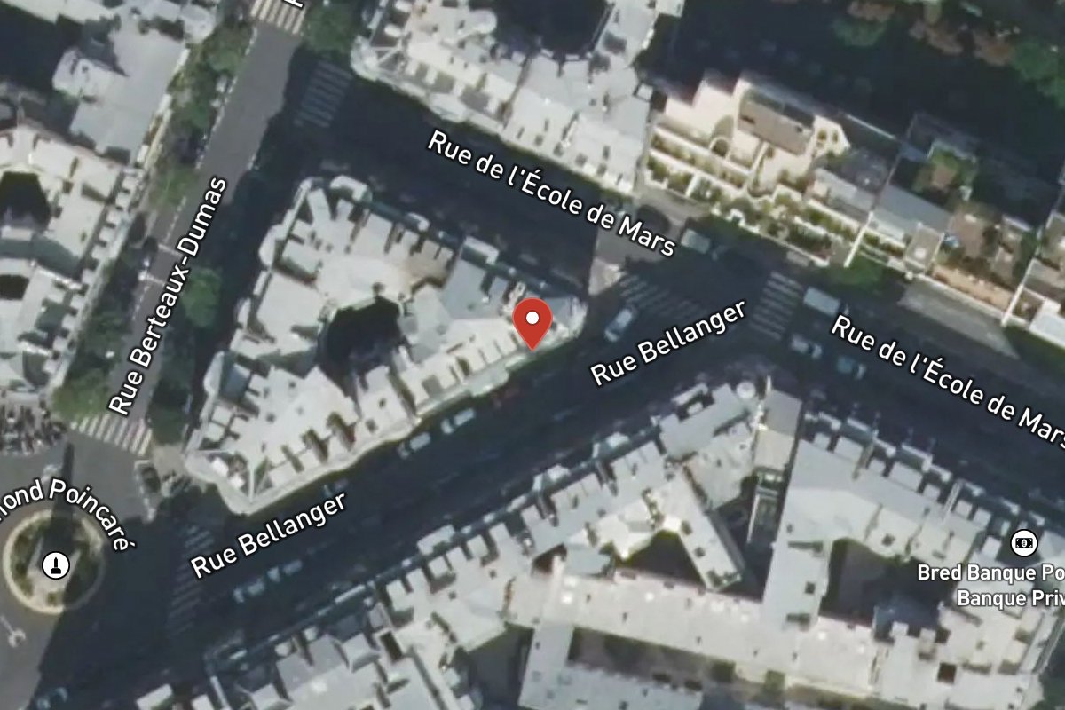 Vue satellite — 1 Rue Bellanger
