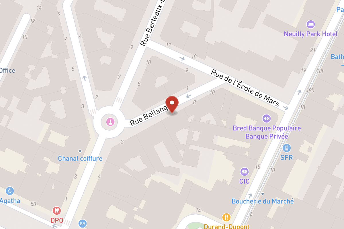 Plan de situation — 6 Rue Bellanger