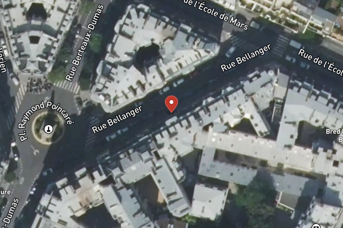 Vue satellite — 6 Rue Bellanger