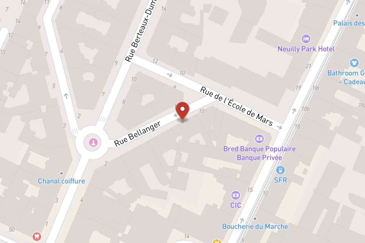 Plan de situation — 8 Rue Bellanger