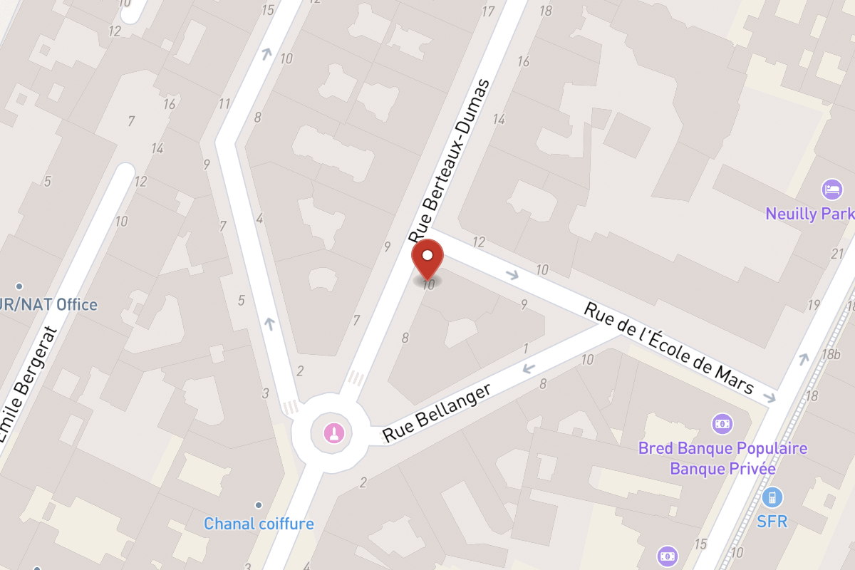 Plan de situation — 10 Rue Berteaux Dumas