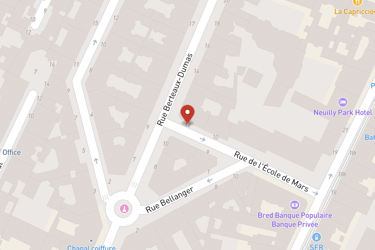 Plan de situation — 12 Rue Berteaux Dumas