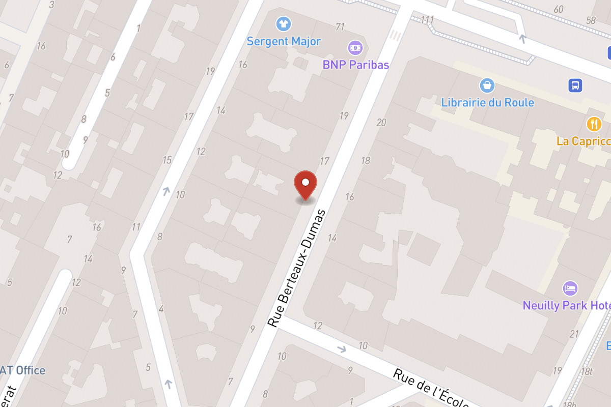 Plan de situation — 15 Rue Berteaux Dumas