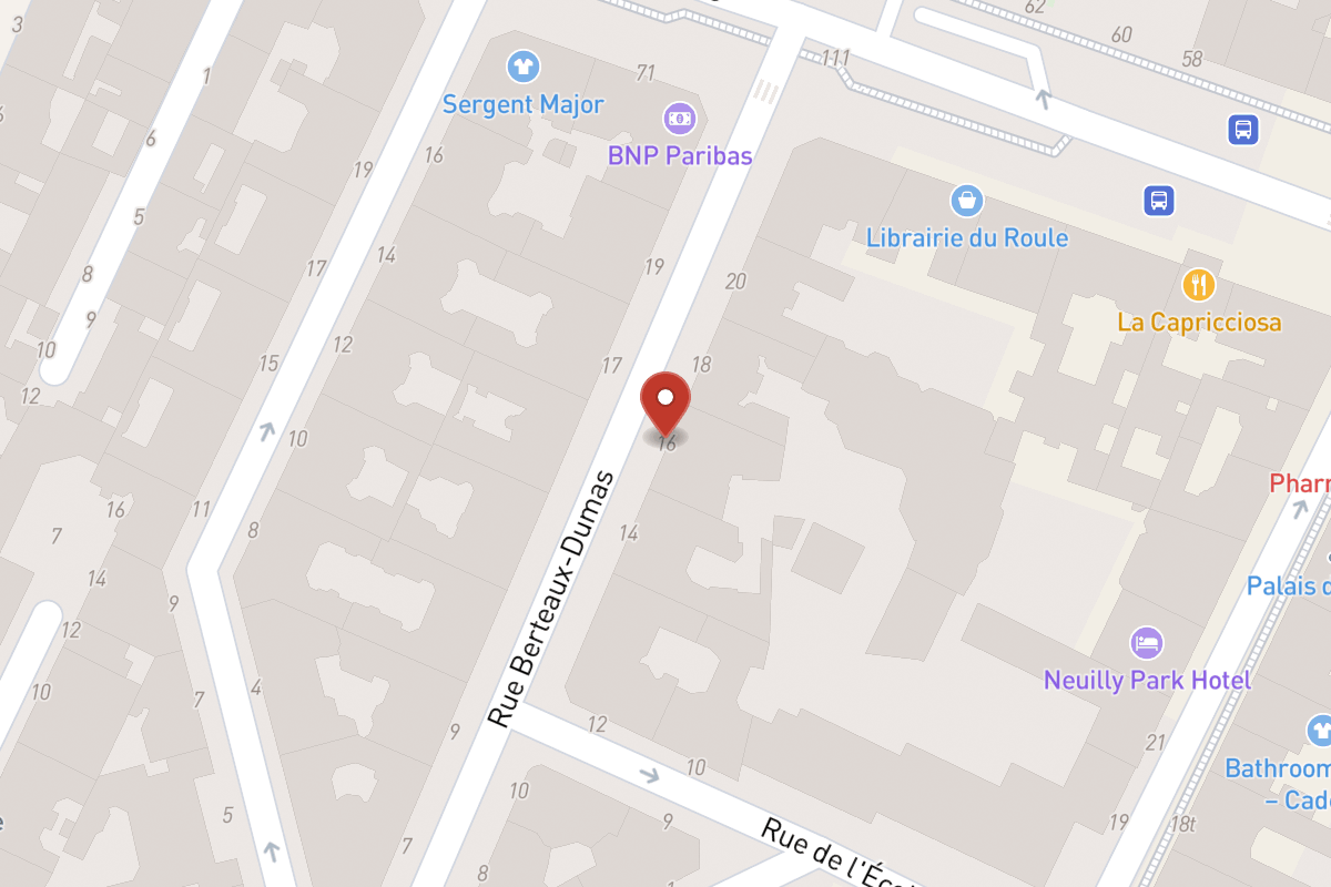 Plan de situation — 16 Rue Berteaux Dumas