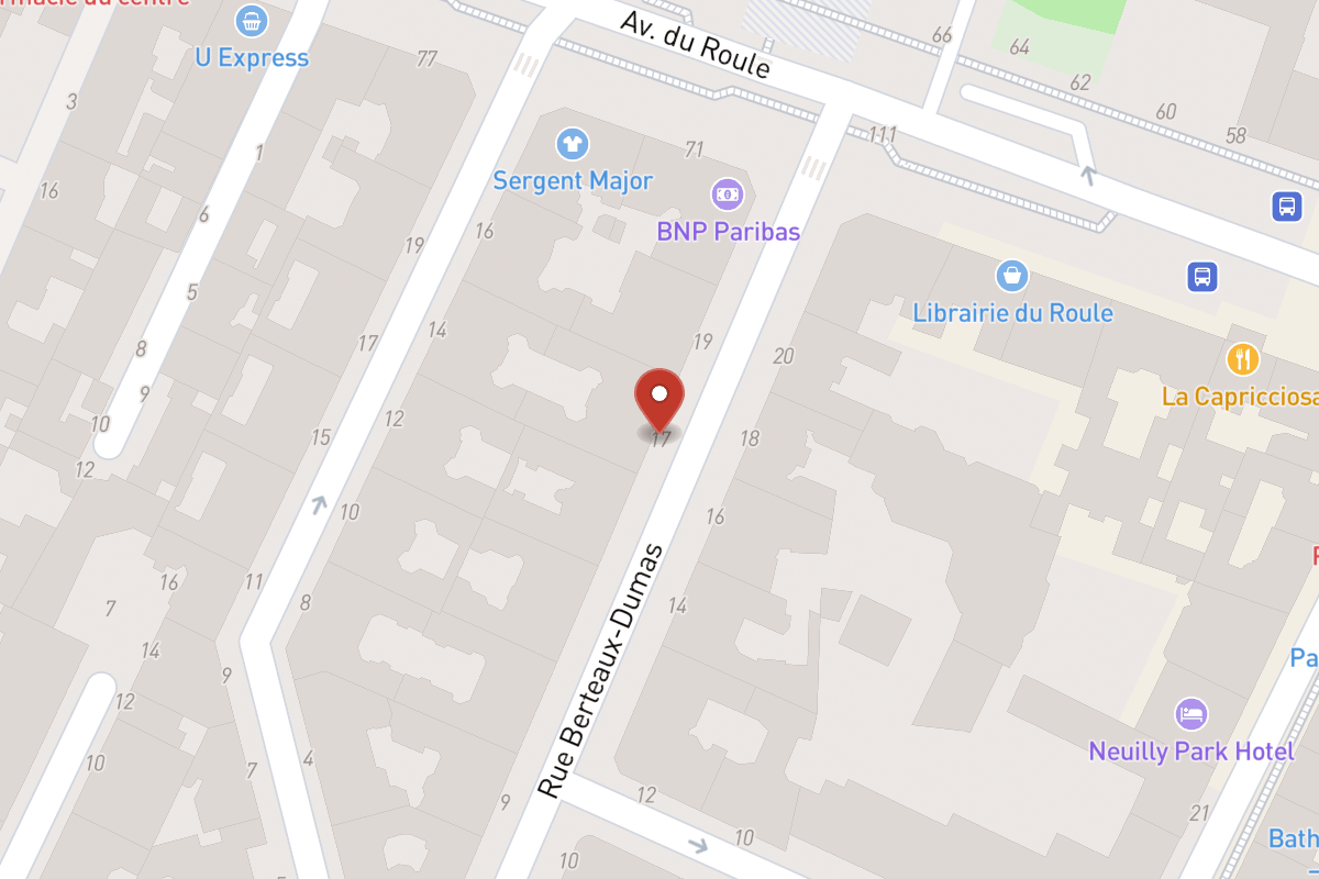 Plan de situation — 17 Rue Berteaux Dumas