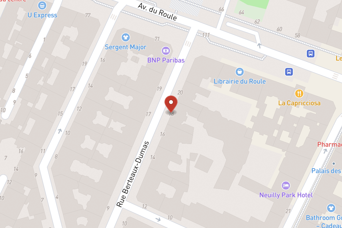 Plan de situation — 18 Rue Berteaux Dumas