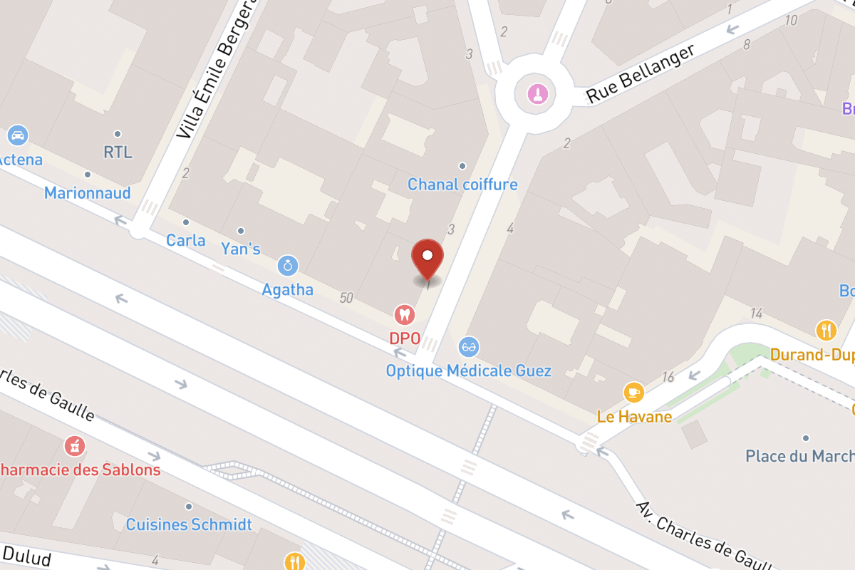 Plan de situation — 1 Rue Berteaux Dumas