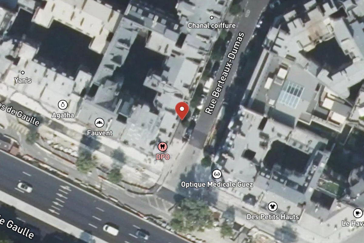 Vue satellite — 1 Rue Berteaux Dumas