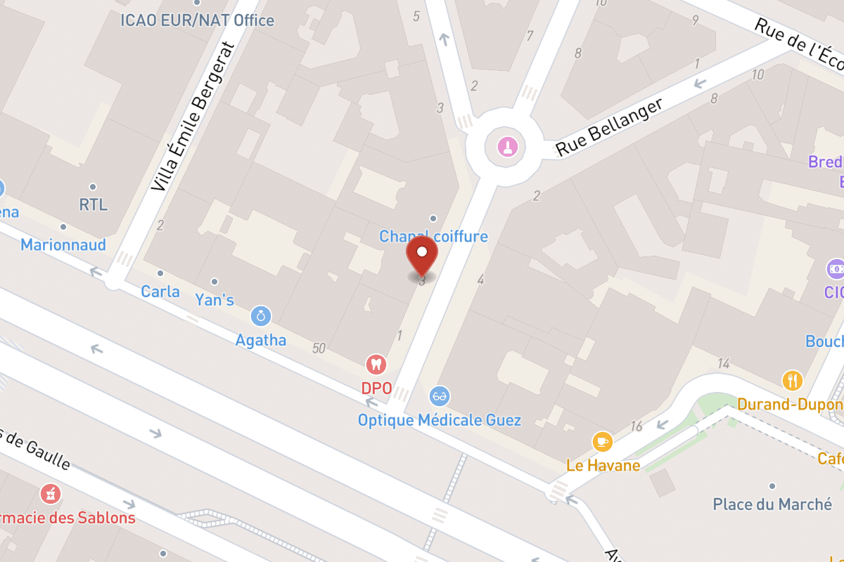 Plan de situation — 3 Rue Berteaux Dumas