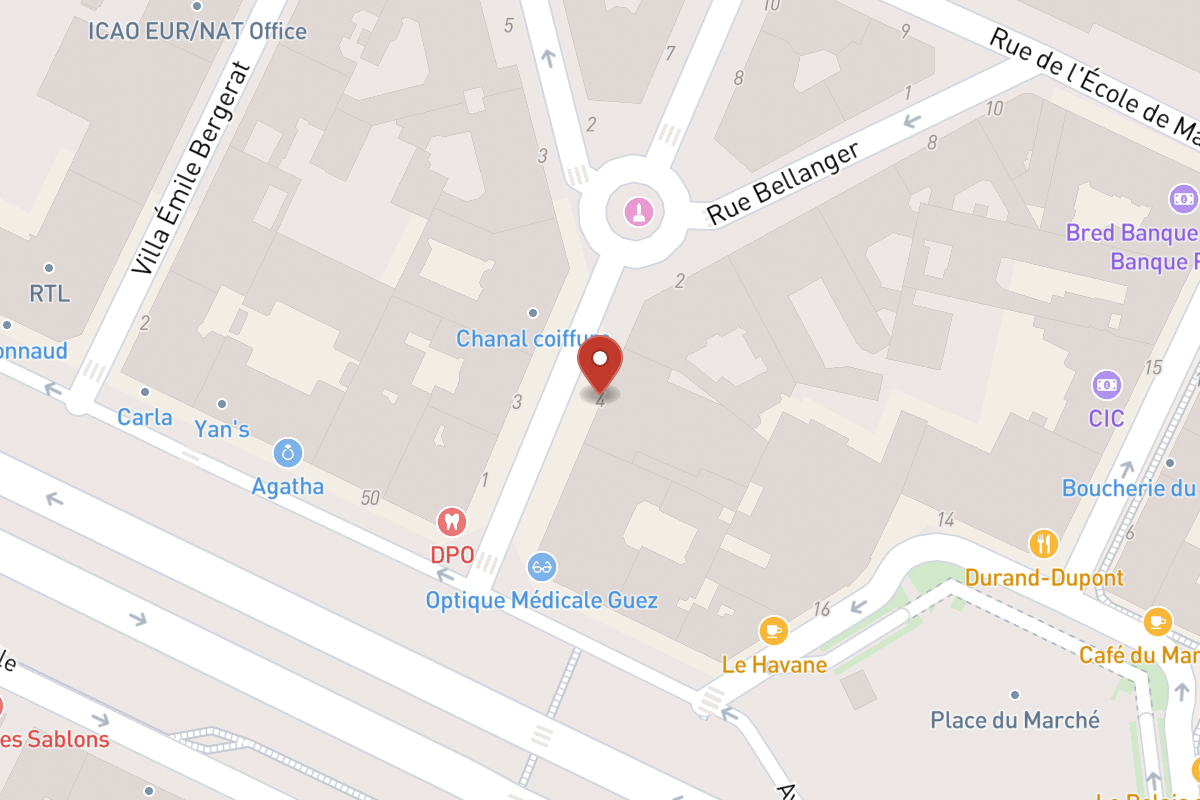 Plan de situation — 4 Rue Berteaux Dumas