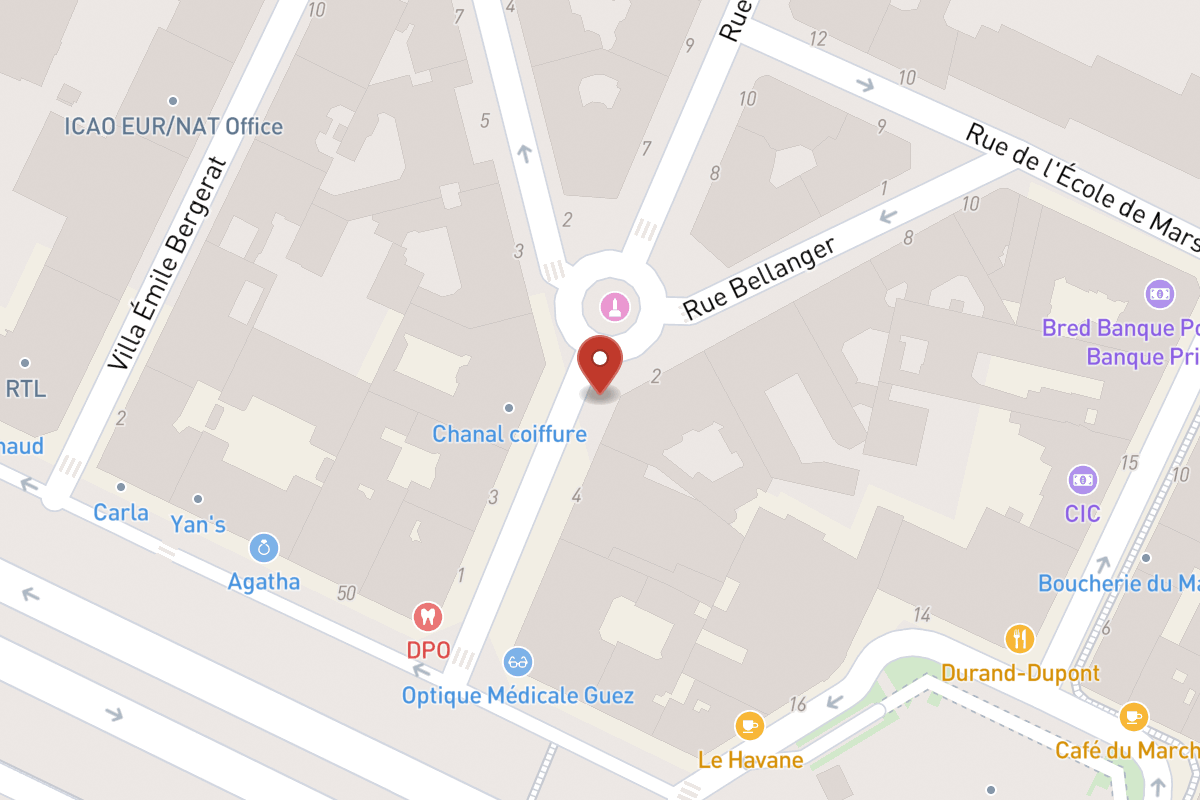 Plan de situation — 6 Rue Berteaux Dumas