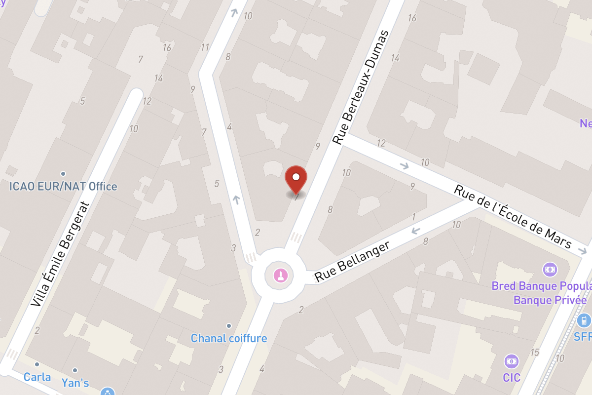 Plan de situation — 7 Rue Berteaux Dumas