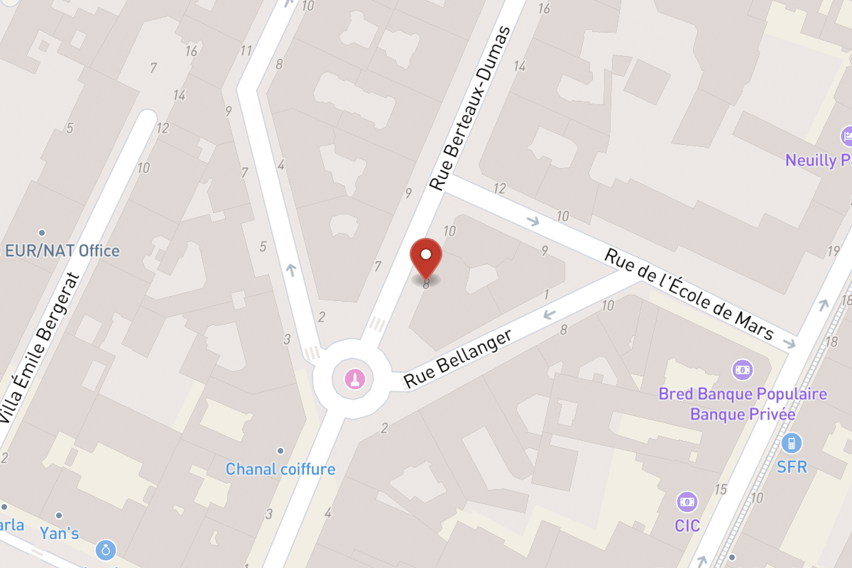 Plan de situation — 8 Rue Berteaux Dumas