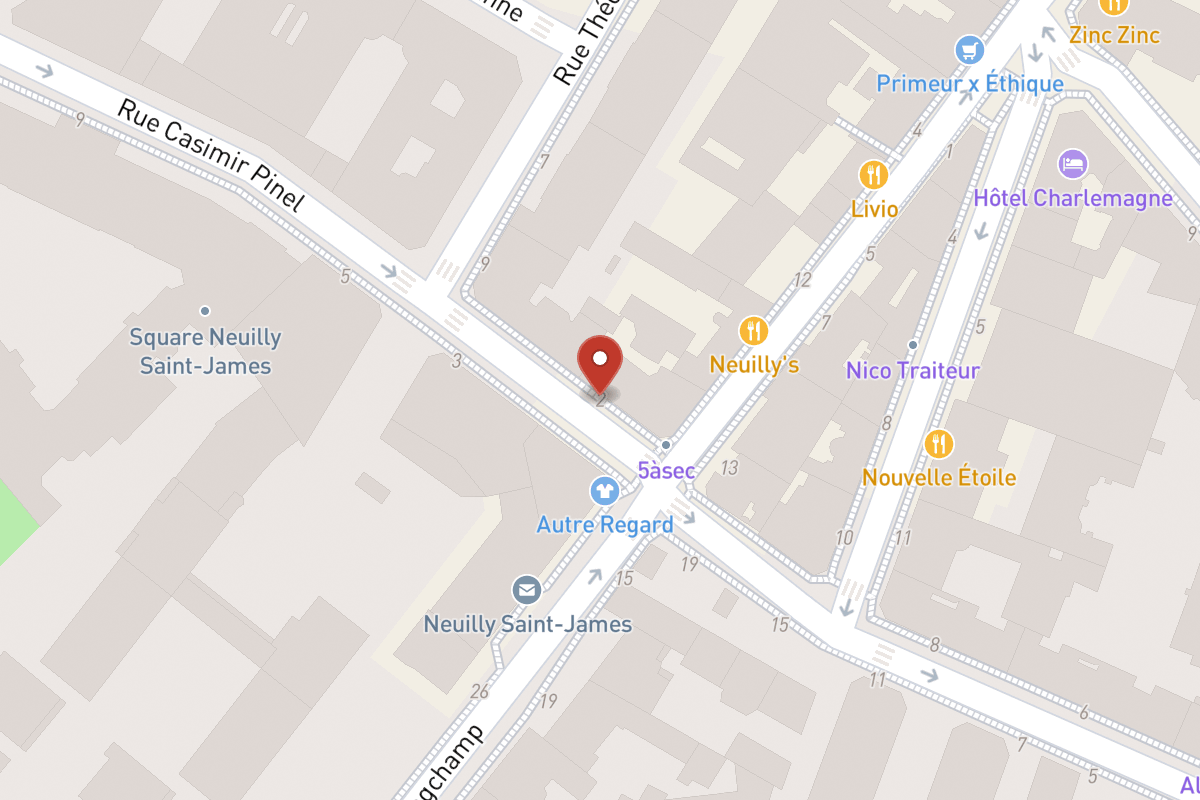 Plan de situation — 2 Rue Casimir Pinel