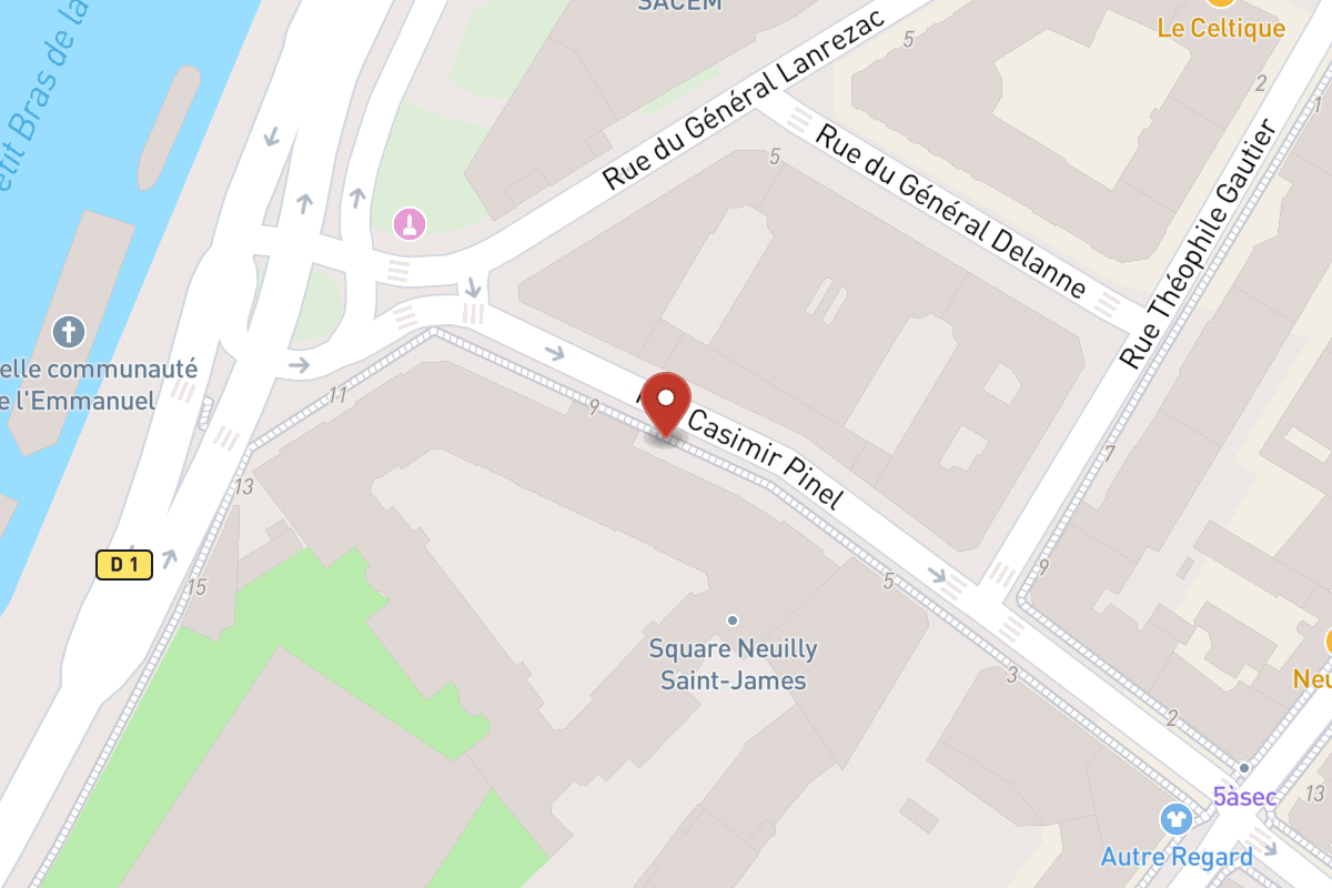 Plan de situation — 9 Rue Casimir Pinel
