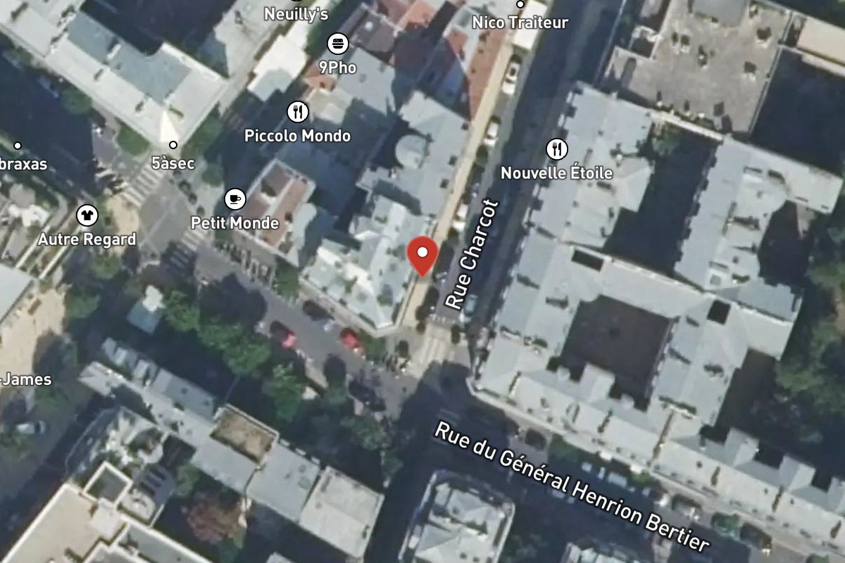 Vue satellite — 10 Rue Charcot