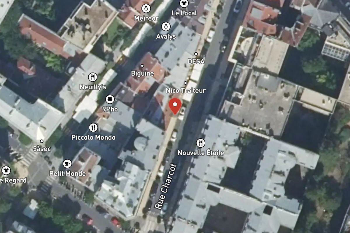 Vue satellite — 8 Rue Charcot