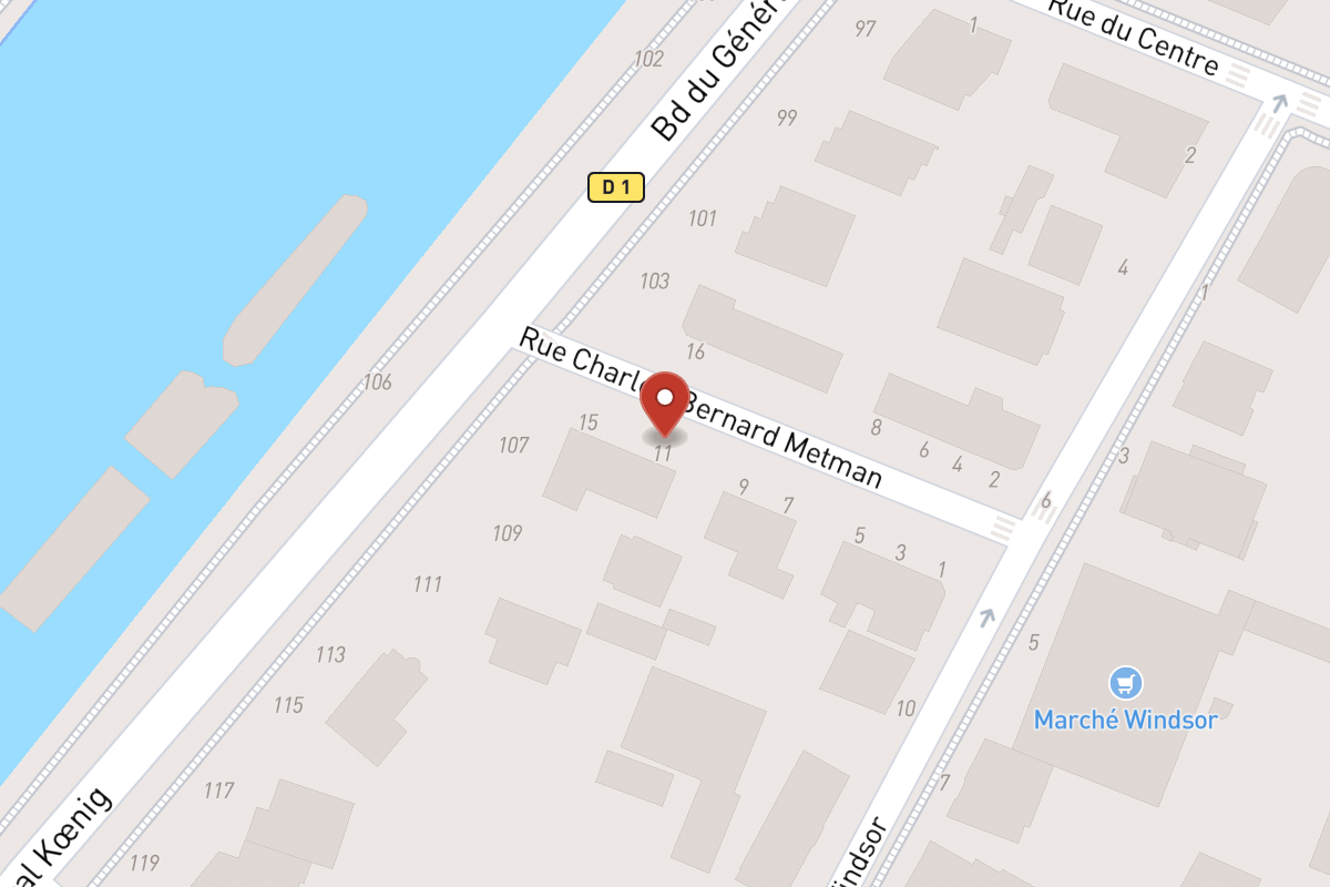 Plan de situation — 11 Rue Charles Bernard Metman