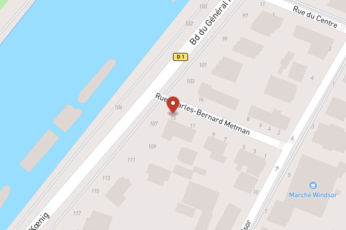Plan de situation — 15 Rue Charles Bernard Metman