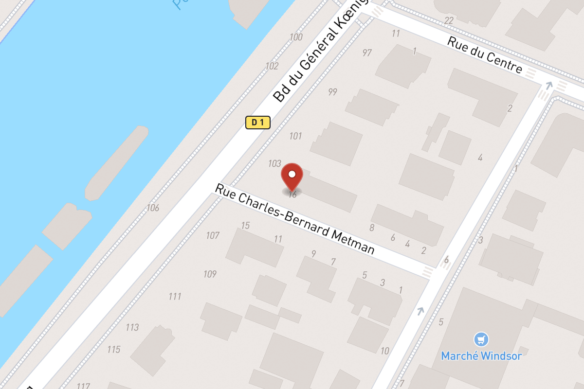 Plan de situation — 16 Rue Charles Bernard Metman