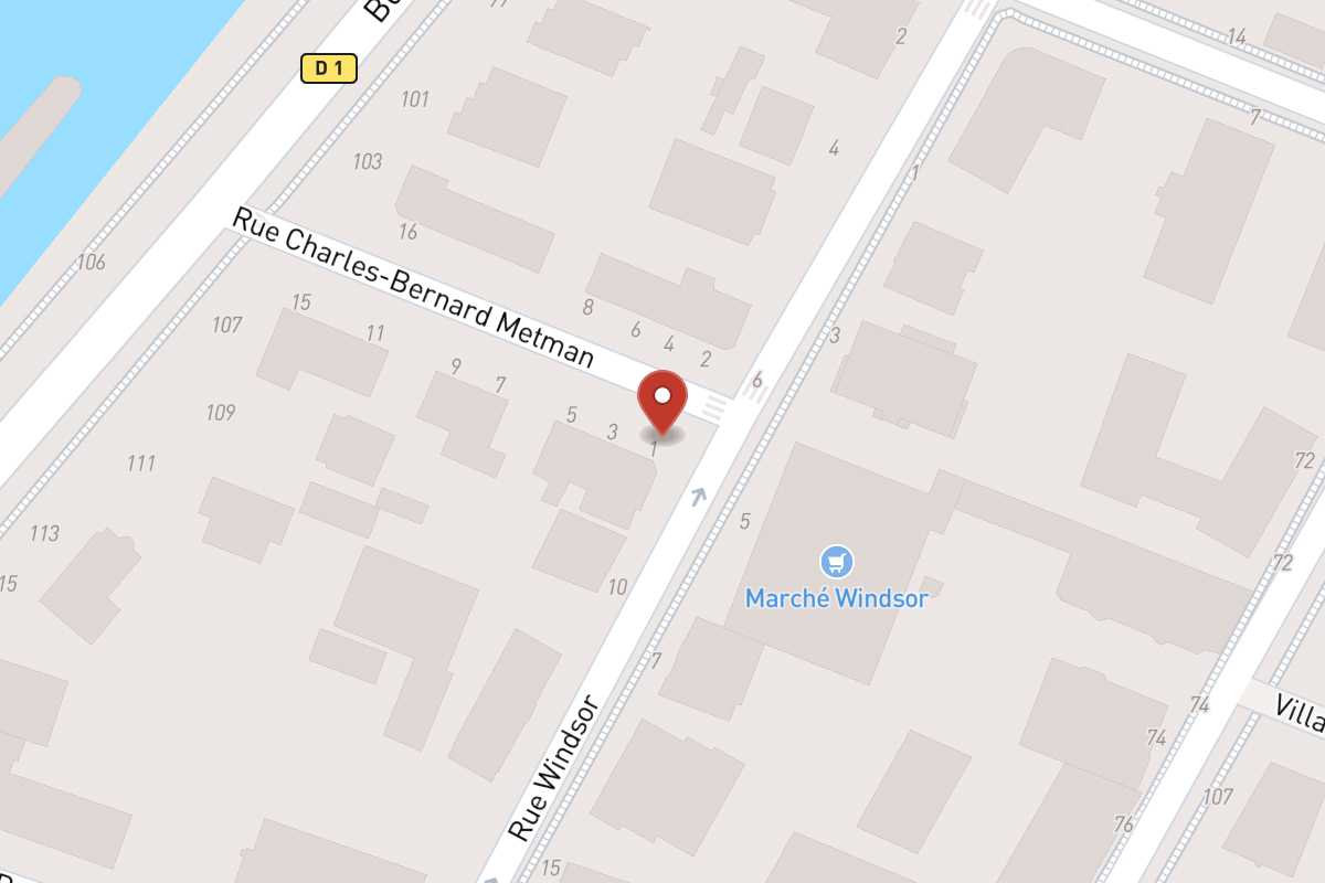 Plan de situation — 1 Rue Charles Bernard Metman