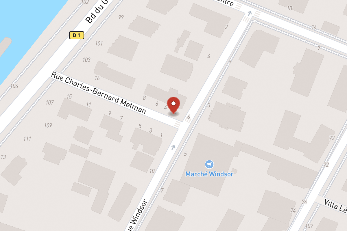 Plan de situation — 2 Rue Charles Bernard Metman