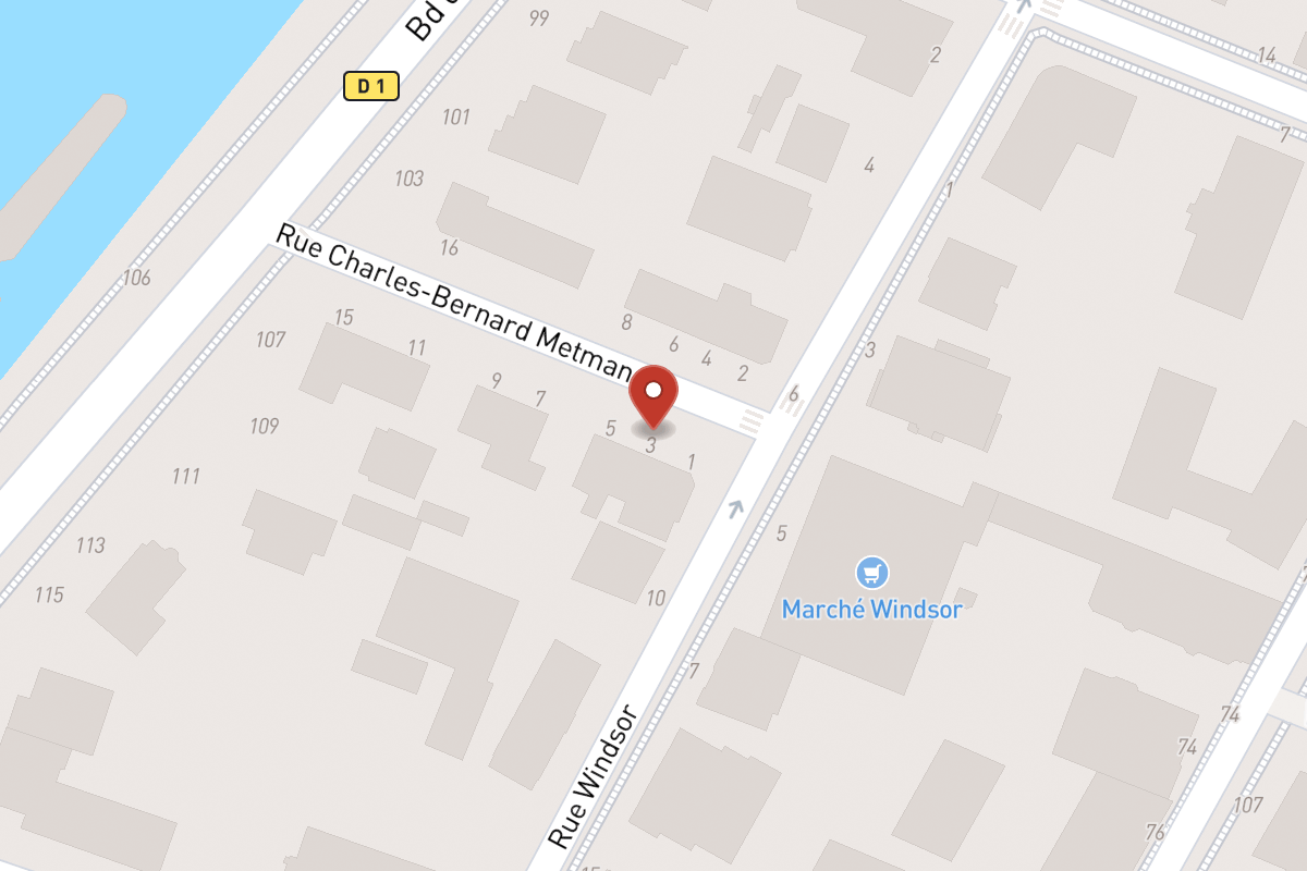 Plan de situation — 3 Rue Charles Bernard Metman