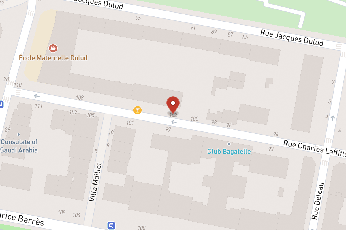 Plan de situation — 102 Rue Charles Laffitte