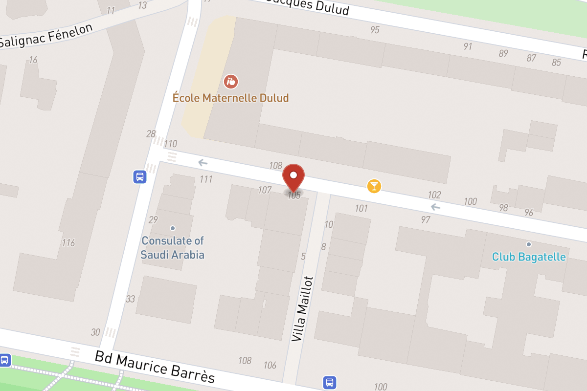 Plan de situation — 105 Rue Charles Laffitte