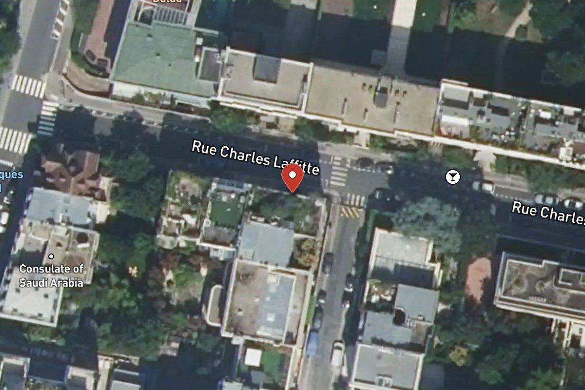 Vue satellite — 105 Rue Charles Laffitte