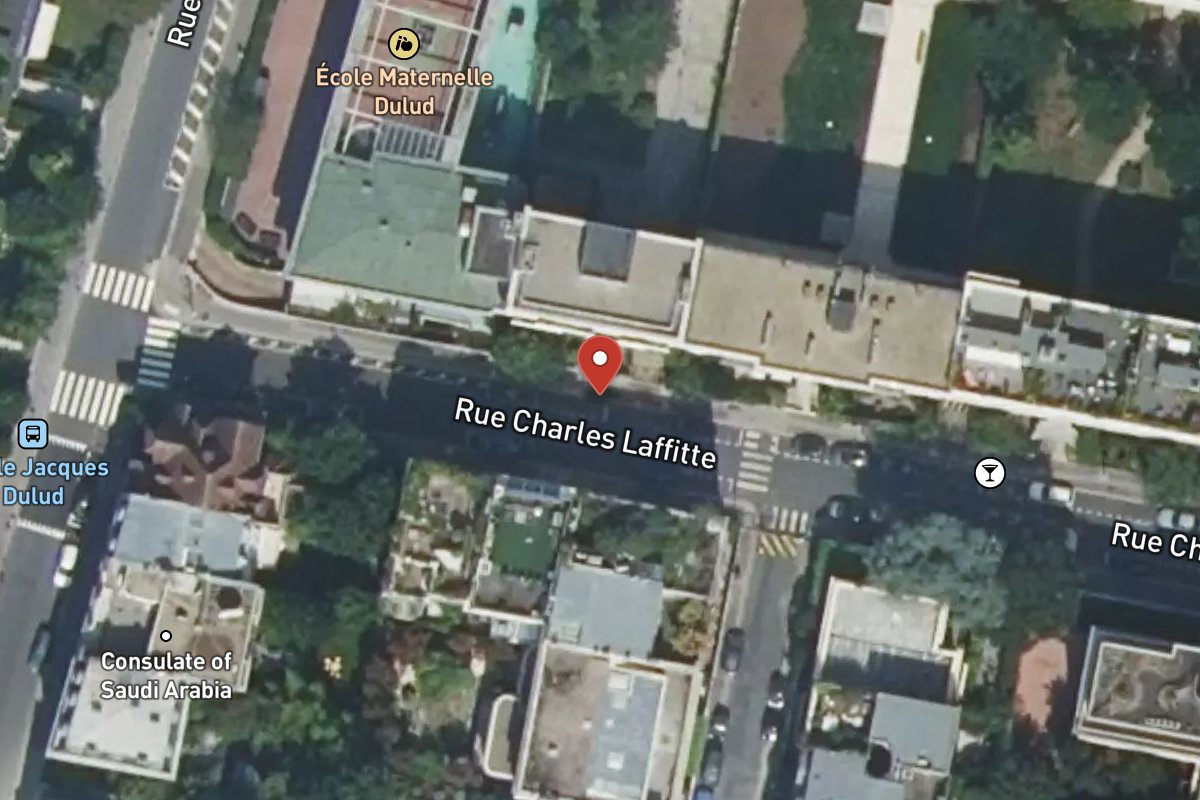 Vue satellite — 106 Rue Charles Laffitte