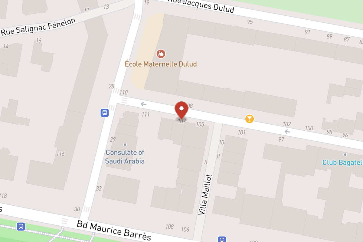 Plan de situation — 107 Rue Charles Laffitte